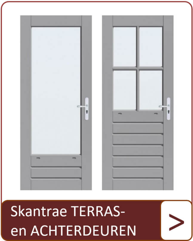 Skantrae terras- en achterdeuren