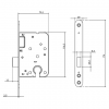 Mauer 1535 kast cilinderslot RVS