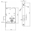 Mauer 1535 kast klavierslot RVS