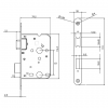 Mauer 1535 badkamer/WC slot RVS