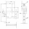 Mauer 1134 PZ-Schuifdeurslot RVS