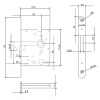 Mauer 1134 PZ-Badkamerschuifdeurslot RVS