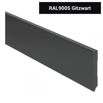 Plint modern 90x12 Voorgelakt RAL 9005 