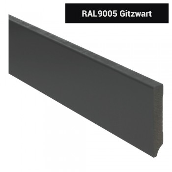 Plint modern 90x15 Voorgelakt RAL 9005 