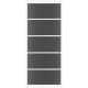 SSL 4205 rook glas taats of schuifdeur SSL 4205 rook glas taats of schuifdeur