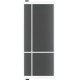 SSL 4209 rook glas taats of schuifdeur SSL 4209 rook glas taats of schuifdeur