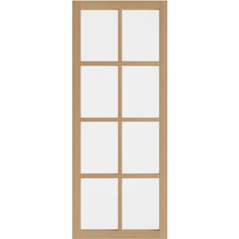 WK6318-Eik  incl. blankglas maatwerk