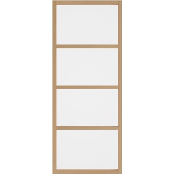 WK6328-Eik  incl. blankglas maatwerk
