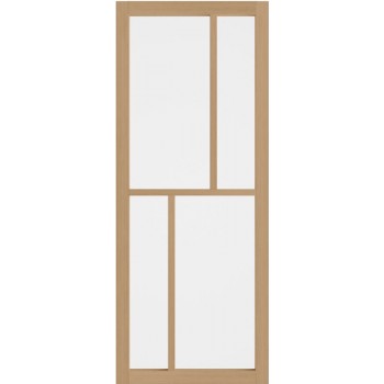 WK6341-Eik  incl. blankglas maatwerk