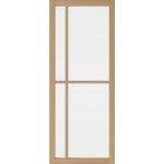 WK6313-Eik  incl. blankglas maatwerk