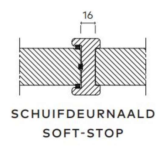 Schuifdeurnaald standaard AC9251