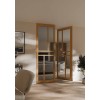 WK6318-Eik  incl. blankglas maatwerk