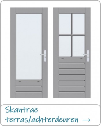 Skantrae terras- achterdeuren Skantrae terras- achterdeuren