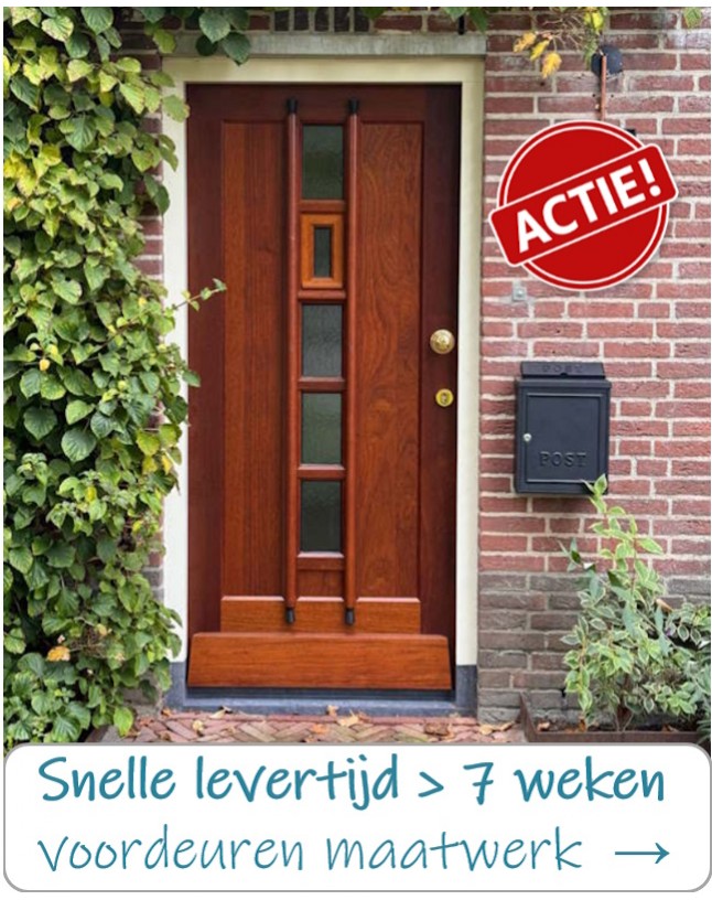 Snelle levertijd voordeuren maatwerk 