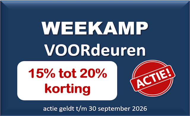 Weekamp voordeuren