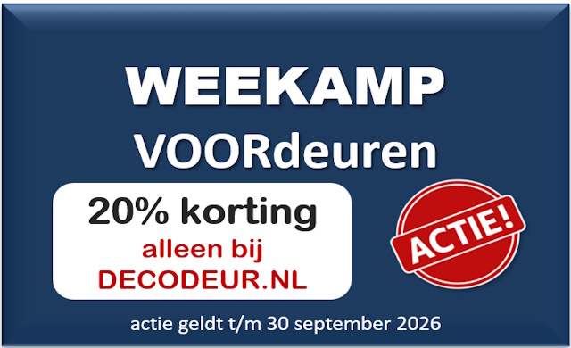 Weekamp voordeuren