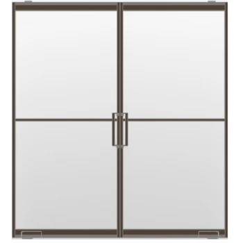 Industriële deurstel taats Gemini brons Industriële deurstel taats Gemini brons
