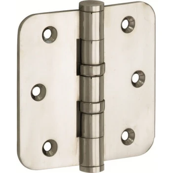 Kogellager scharnier 89x89mm glans nikkel vlak Kogellager scharnier 89x89mm glans nikkel vlak