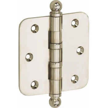 Kogellager scharnier 89x89 glans nikkel bol