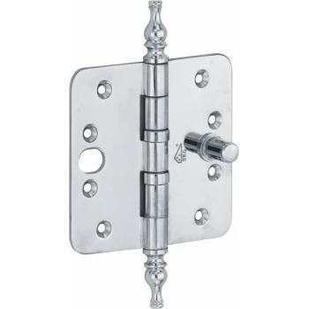 Kogellager scharnier 89x89mm glans chroom vaas SKG*** Kogellager scharnier 89x89mm glans chroom vaas SKG***
