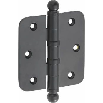 Kogellager scharnier 89x89mm mat zwart bol Kogellager scharnier 89x89mm mat zwart bol