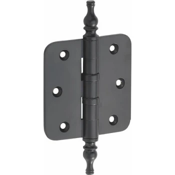 Kogellager scharnier 89x89mm mat zwart vaas Kogellager scharnier 89x89mm mat zwart vaas