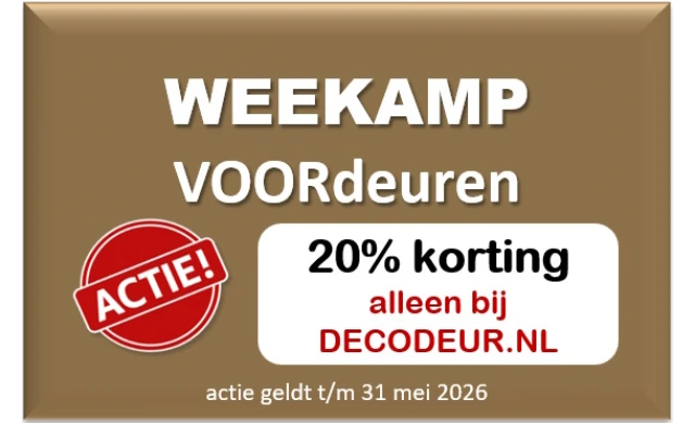 Weekamp voordeuren